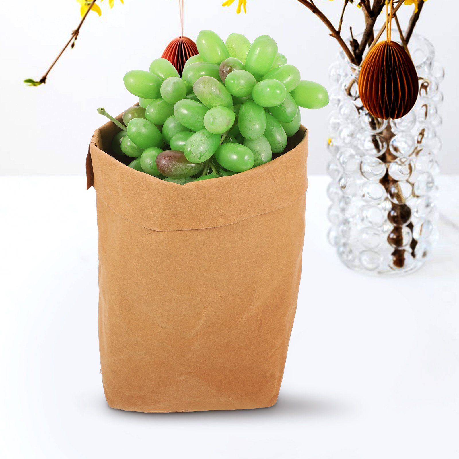 Food Grocery Snacks - Kraftpapiertüten für Lebensmittelaufbewahrung, Sandwiches, Snacks, Brot,