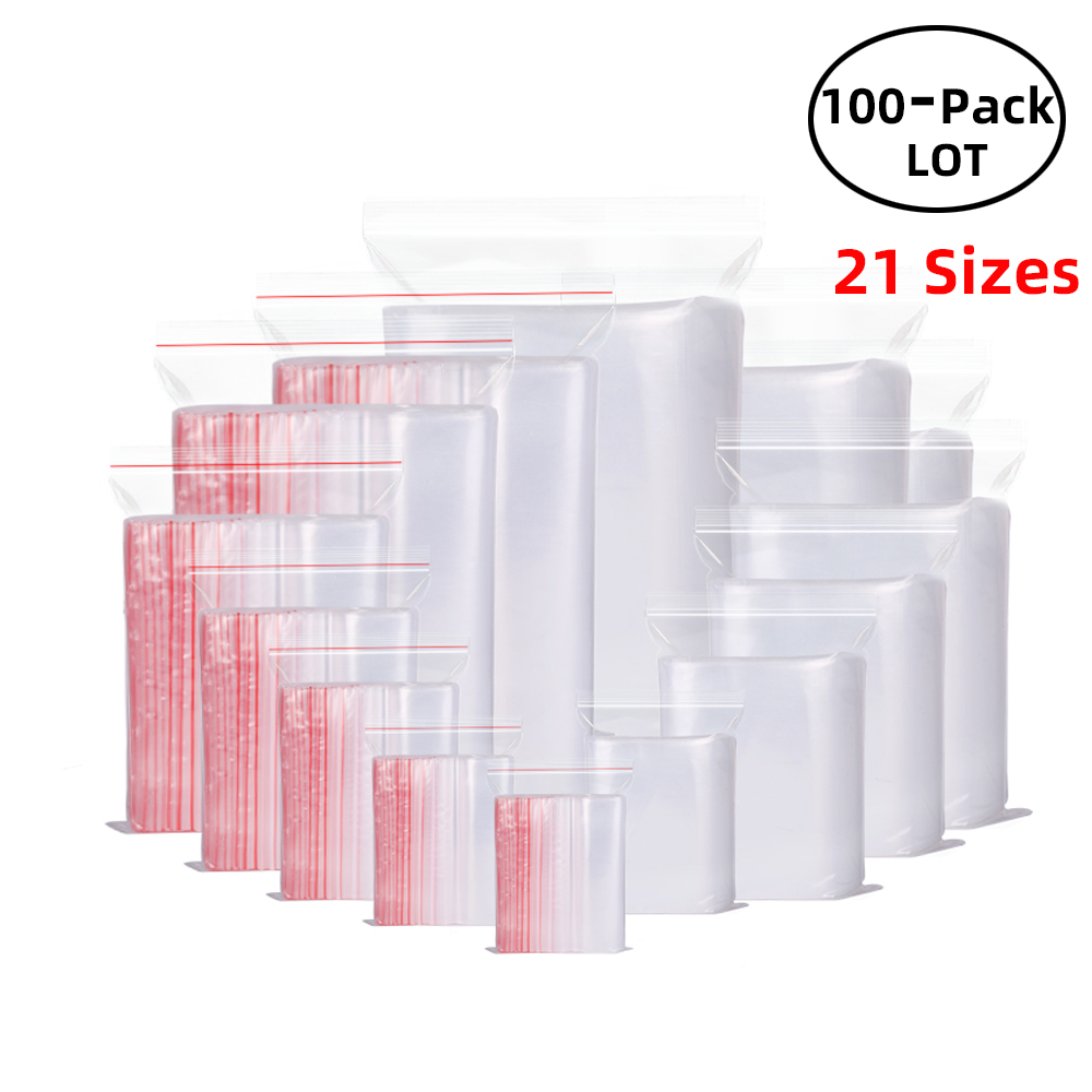 Food Z - 100 Teile/paket Wiederverschließbare Zip-Lock Beutel Selbst