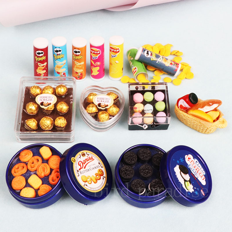 Food Grocery Snacks - 1/6 Miniatrue Puppen Essen Mini Schokolade