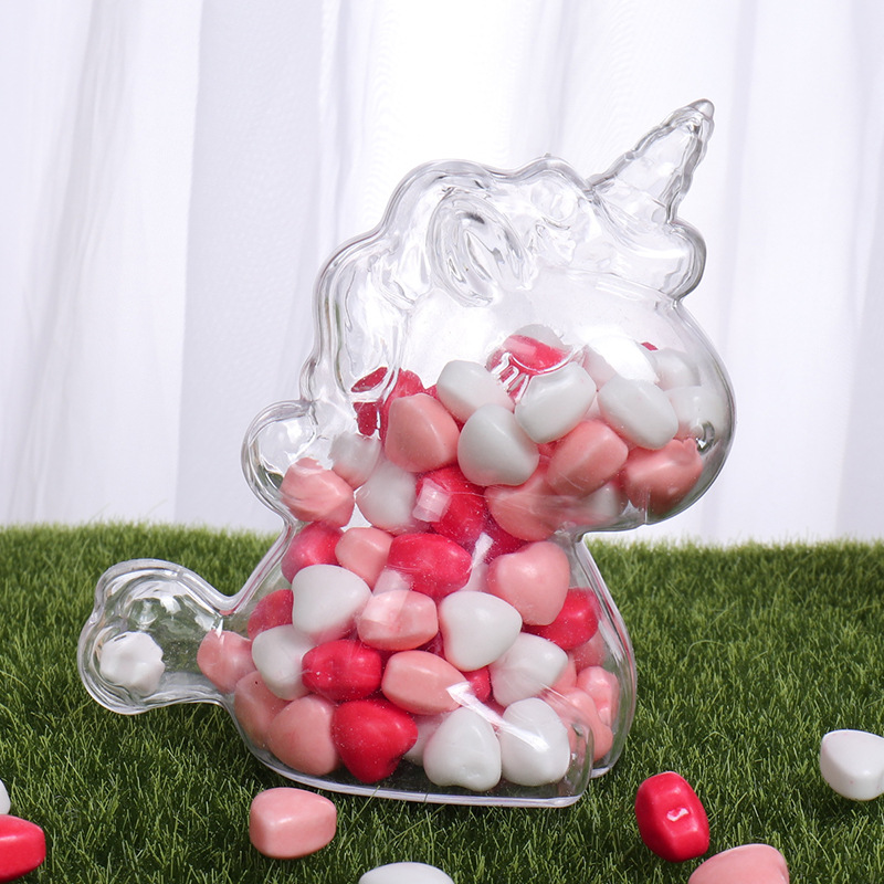 Food Or Snacks - 6 Stücke Transparente Kunststoff Einhorn Form