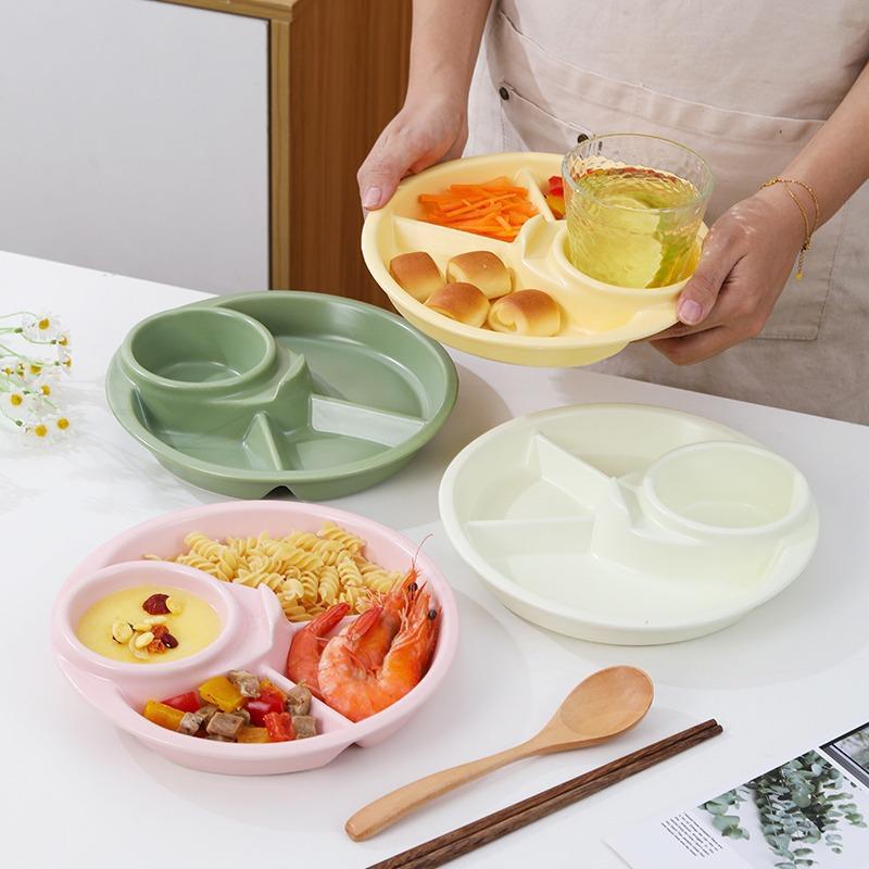 Food Snacks For Weight Loss - Portionierplatte für Bariatrische Diäten, Unterteilte Teller