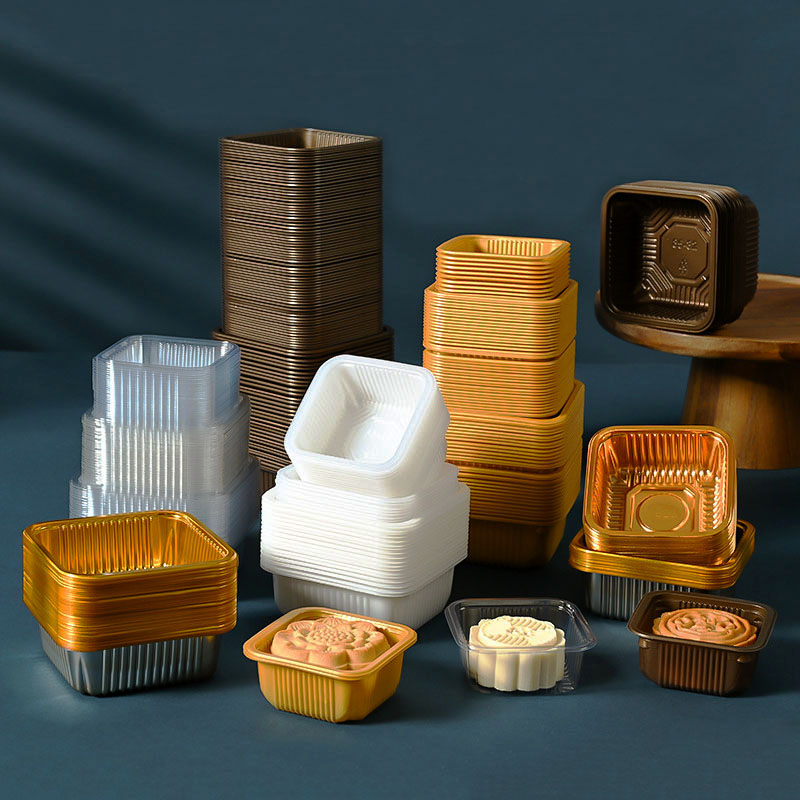 Food Or Snacks - 100 stücke Mooncake Plastiks chale Haustier