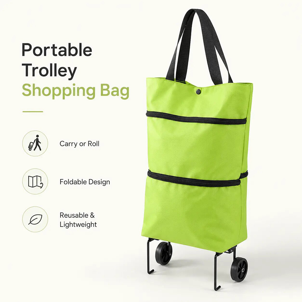 Faltbarer Einkaufswagen, rollb – Food Grocery Snacks Bewertung und Preis