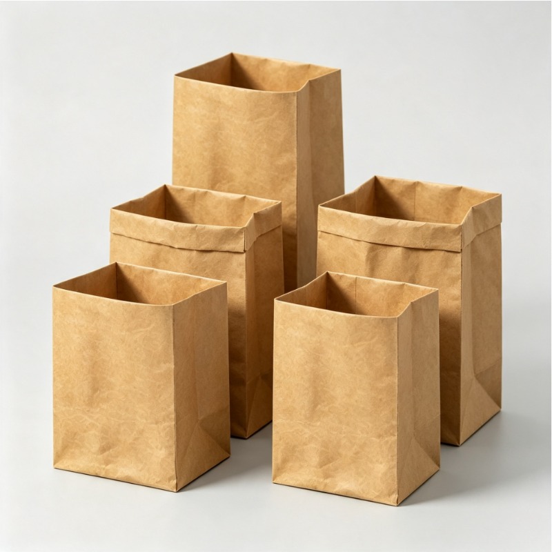 Gewaschene Kraftpapiertüten 3  – Food Grocery Snacks Bewertung und Preis